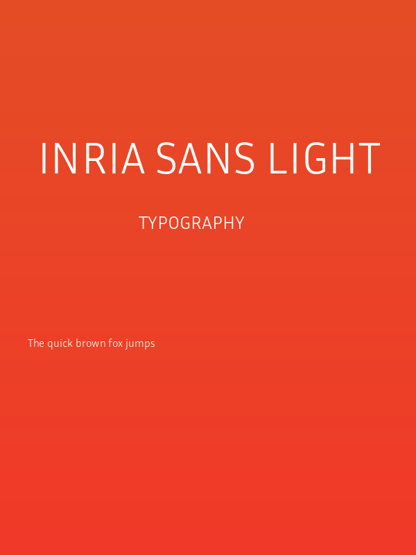 Inria Sans Light Poster