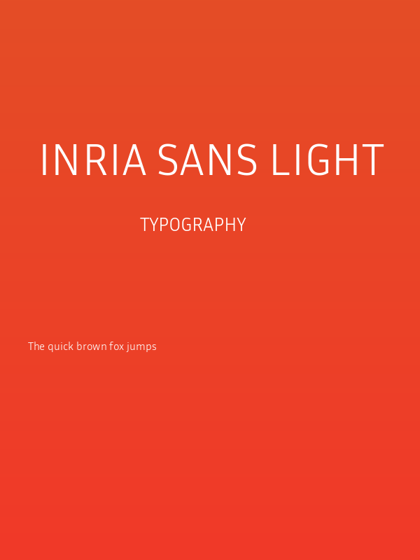 Inria Sans Light Poster