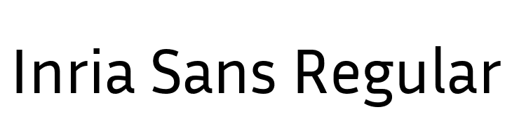 Inria Sans Regular  لخطوط تنزيل