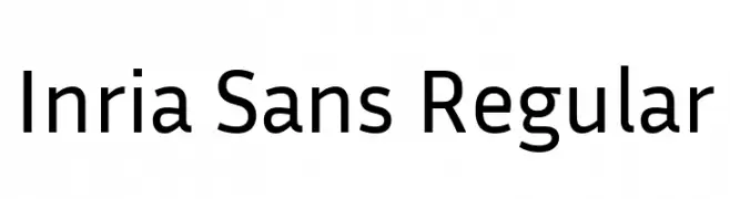 Inria Sans Regular  フリーフォントのダウンロード