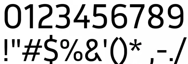 Inria Sans Regular Font OTHER CHARS