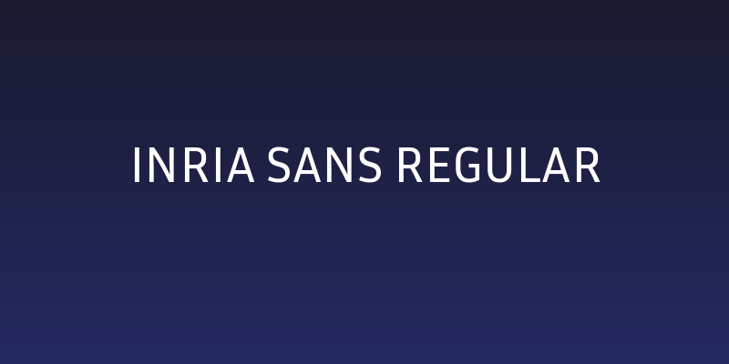 Inria Sans Regular Social Header