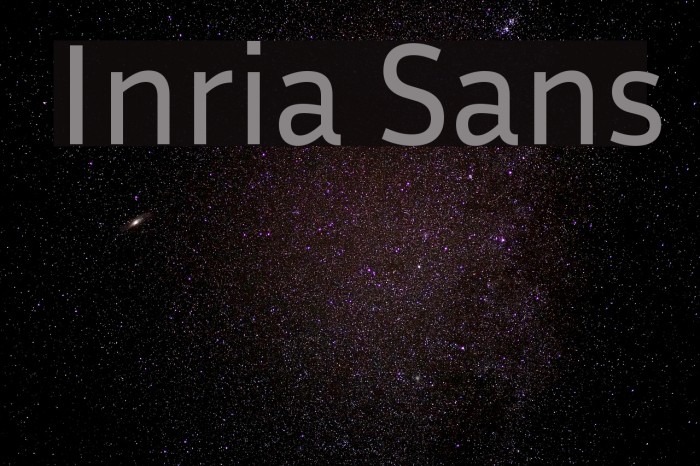 Inria Sans Font examples