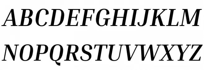 Inria Serif Bold Italic フォント 大文字