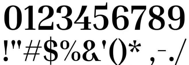 Inria Serif Bold Font OTHER CHARS