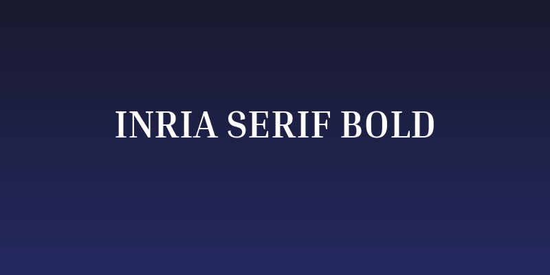 Inria Serif Bold Social Header