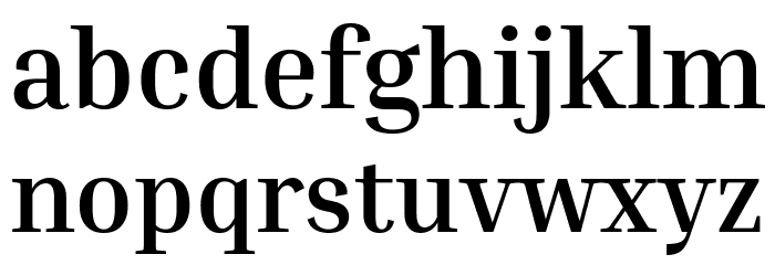 Inria Serif Bold Font LOWERCASE
