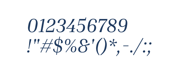 Inria Serif Italic1 Other Characters