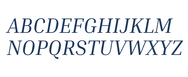 Inria Serif Italic1 Uppercase