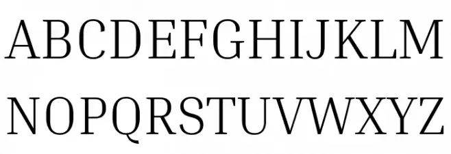 Inria Serif Light Шрифта ВЕРХНИЙ
