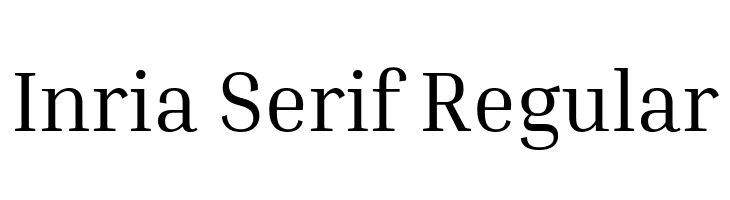 Inria Serif Regular  Скачать бесплатные шрифты