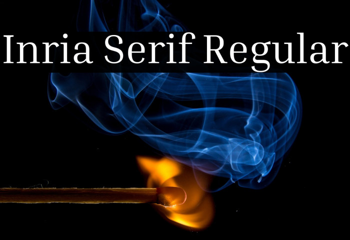 Inria Serif Regular Font examples