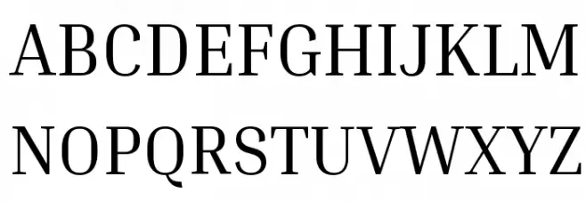 Inria Serif 字体 大写