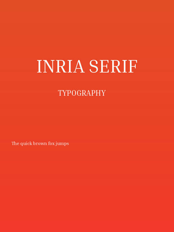 Inria Serif Poster