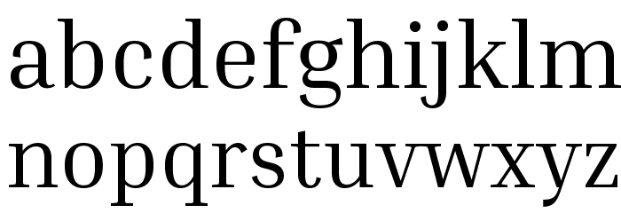 Inria Serif Font LOWERCASE