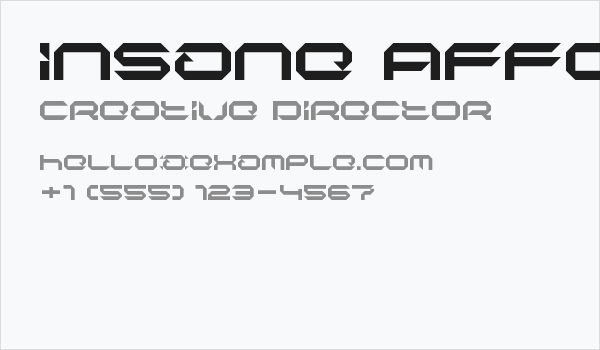 Insane Affection LDR Regular Business Card