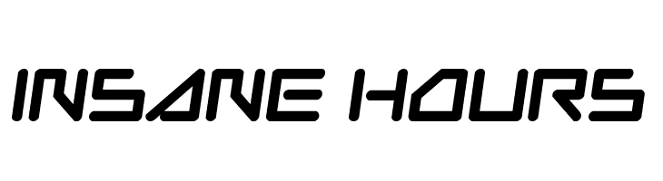 Insane Hours  免费字体下载
