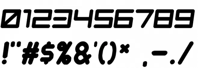 Insane Hours Font OTHER CHARS