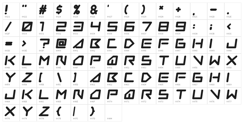 Insane Hours Character Map