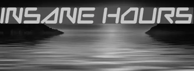Insane Hours Font examples