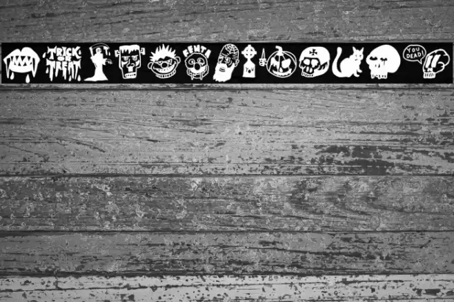 Insane Woodcutter Halloween Schriftart examples