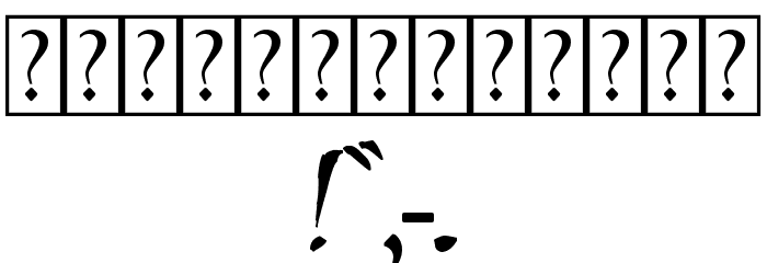 Insane Font OTHER CHARS