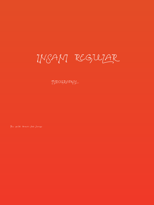 Insani Regular Poster