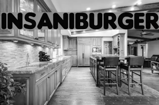 Insaniburger Font examples