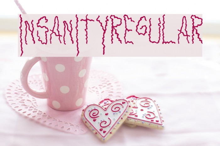Insanity-Regular Font examples