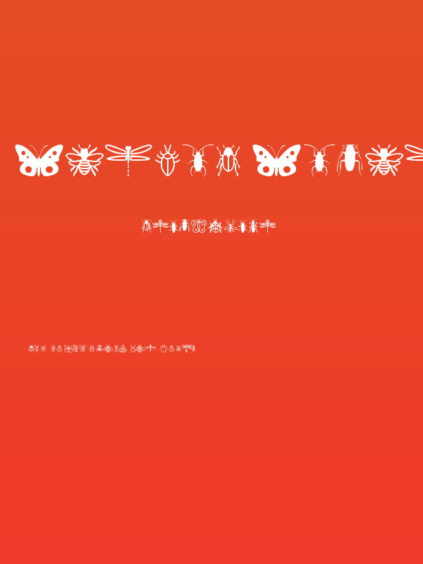 Insect Icons Poster