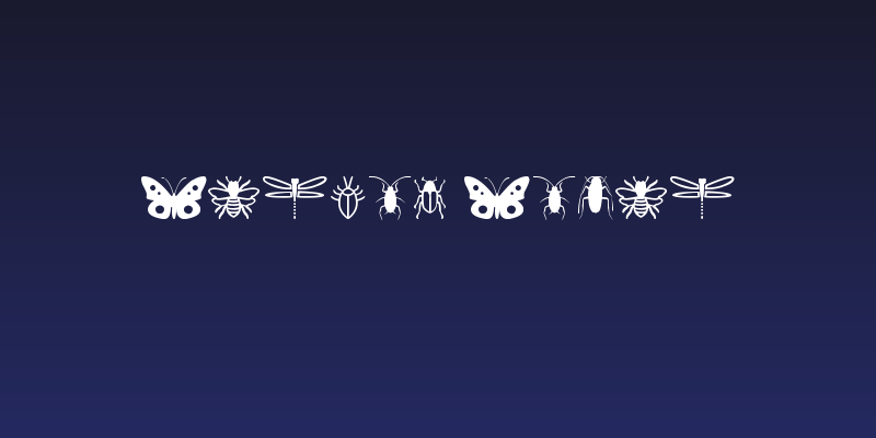 Insect Icons Social Header