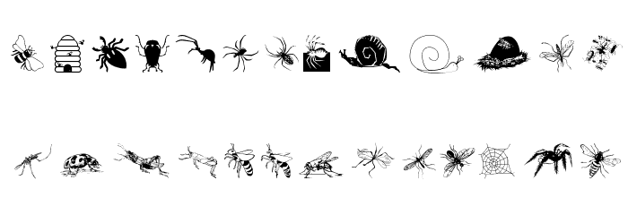 Insects07 Font LOWERCASE