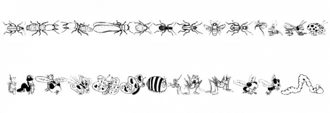 InsectsMK Font Litere mari