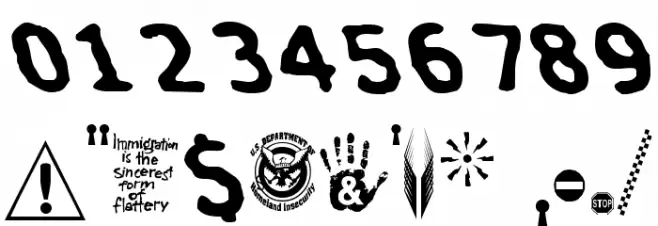 Insecurity Font OTHER CHARS