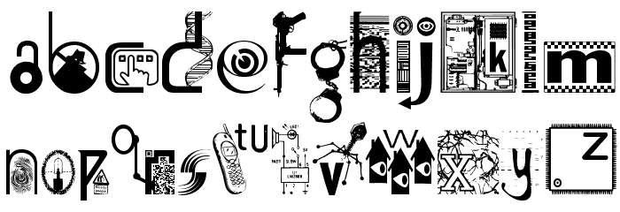 Insecurity Font LOWERCASE