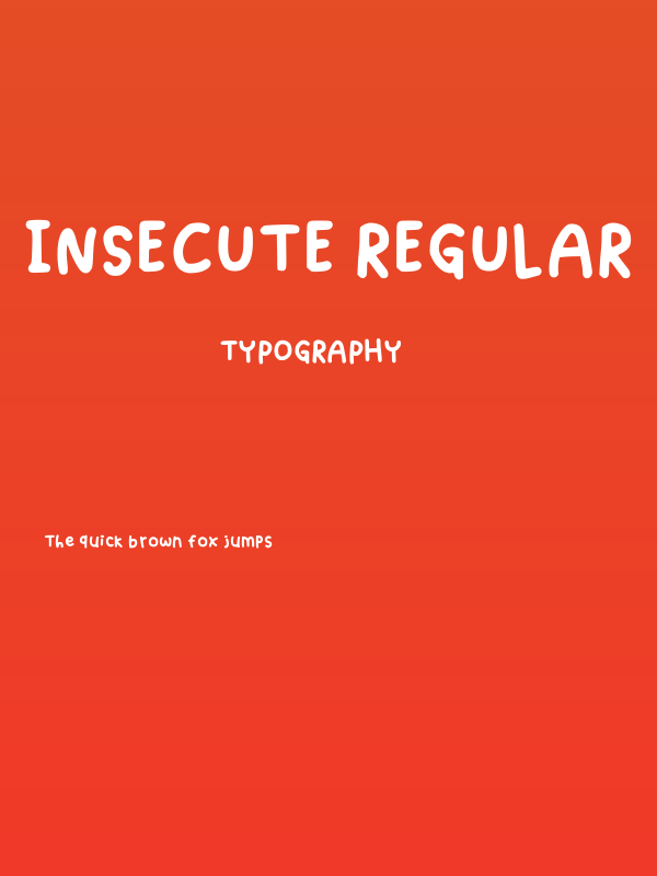 Insecute Regular Poster