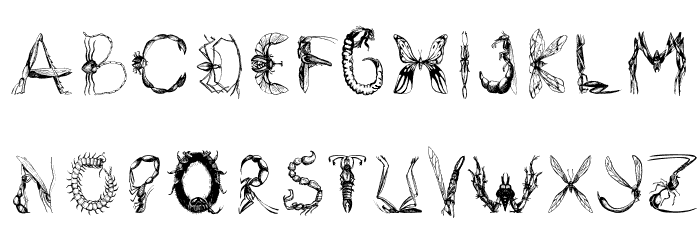 Insektofobiya Font LOWERCASE