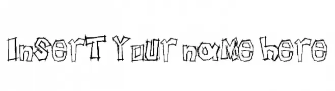 Insert your name here  Frei Schriftart Herunterladen