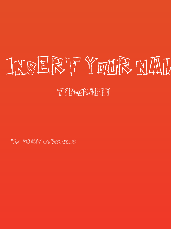 Insert your name here Poster