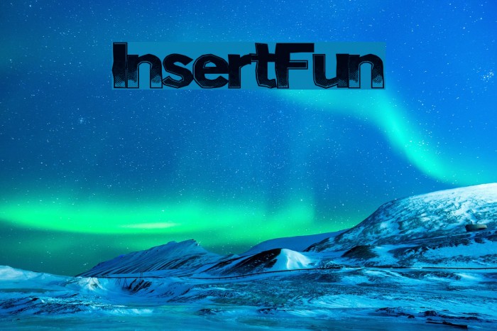 InsertFun Font examples