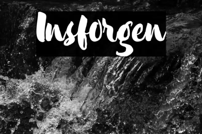 Insforgen Font examples