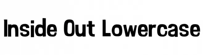 Inside Out Lowercase  les polices de caractères gratuit tlcharger