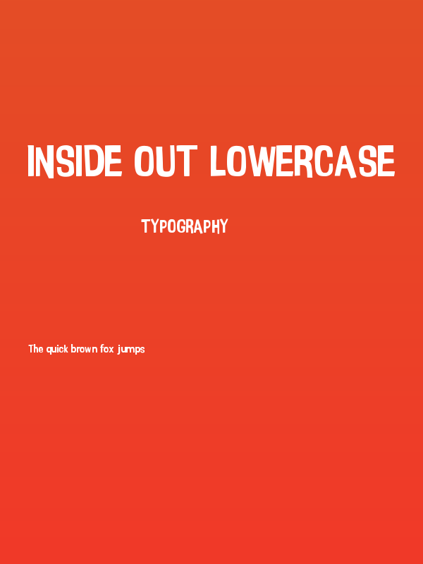 Inside Out Lowercase Poster
