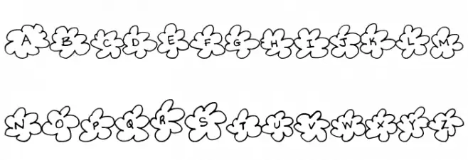 InsideFlower Schriftart Kleinbuchstaben