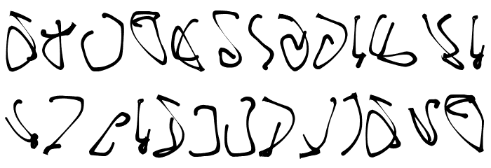 InsideOut Cow 1 Font LOWERCASE