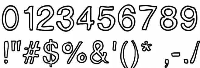 InsideOutside Font OTHER CHARS