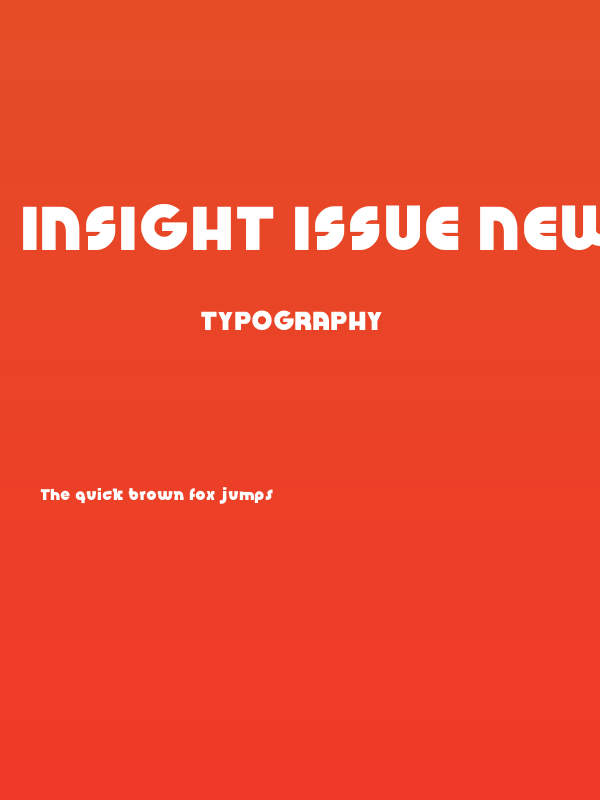 Insight Issue New Poster
