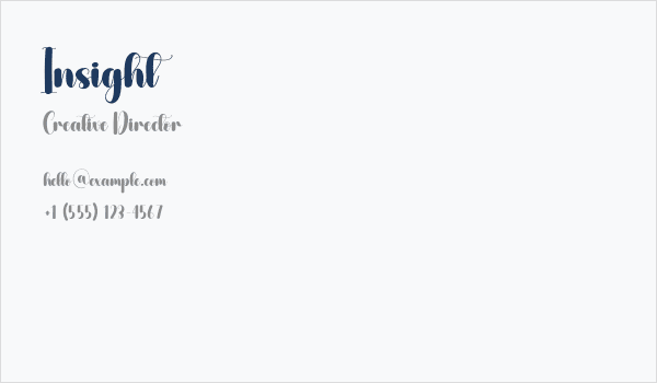 Insight Business Card