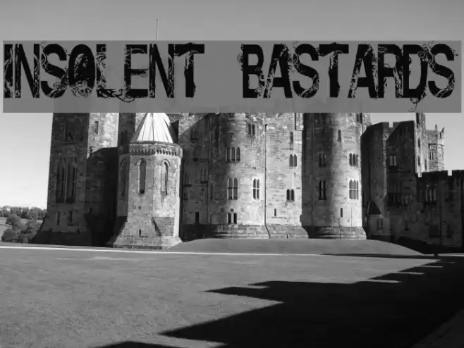 Insolent_Bastards Font examples
