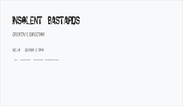 Insolent_Bastards Business Card